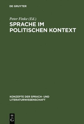 bokomslag Sprache im politischen Kontext