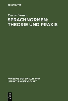 bokomslag Sprachnormen: Theorie Und PRAXIS