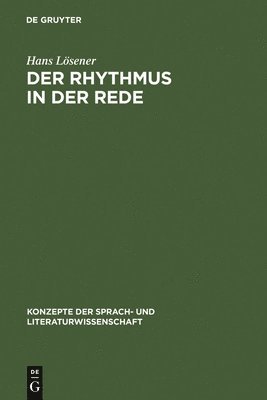 bokomslag Der Rhythmus in der Rede