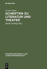 bokomslag Schriften zu Literatur und Theater