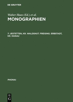 Monographien, 7, Jestetten, Kr. Waldshut. Freising. Erbstadt, Kr. Hanau 1