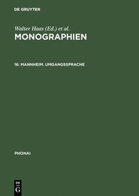bokomslag Monographien, 16, Mannheim. Umgangssprache