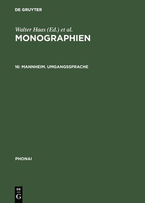Monographien, 16, Mannheim. Umgangssprache 1