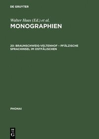 bokomslag Monographien, 20, Braunschweig-Veltenhof - Pflzische Sprachinsel im Ostflischen