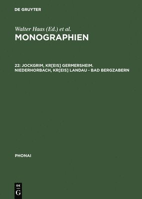 Dieter Karch - Monographien, 22, Jockgrim, Kr[eis] Germersheim. Niederhorbach, Kr[eis] Landau - Bad Bergzabern, Inbunden