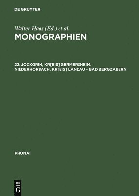 Monographien, 22, Jockgrim, Kr[eis] Germersheim. Niederhorbach, Kr[eis] Landau - Bad Bergzabern 1