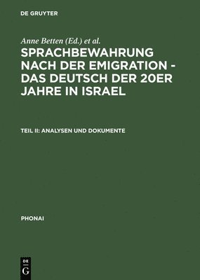 Anne Betten, Miryam Du-Nour - Analysen und Dokumente, Inbunden