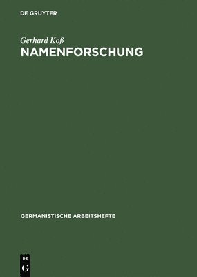 Gerhard Koß - Namenforschung, Inbunden