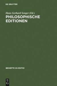 bokomslag Philosophische Editionen