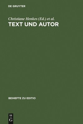 Christiane Henkes, Harald Saller, Thomas Richter - Text Und Autor, Inbunden