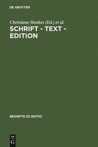 bokomslag Schrift - Text - Edition