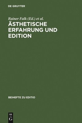 bokomslag sthetische Erfahrung und Edition