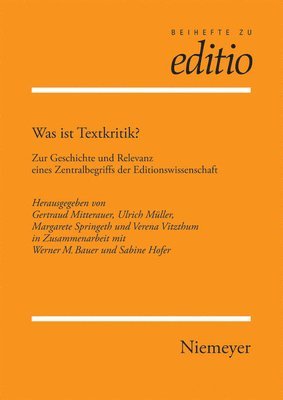 bokomslag Was Ist Textkritik?