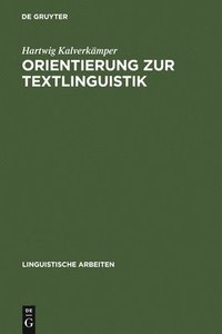 bokomslag Orientierung Zur Textlinguistik