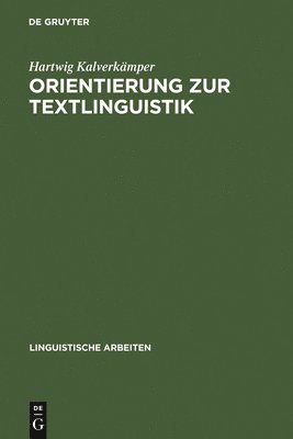 Orientierung Zur Textlinguistik
