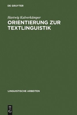 Orientierung Zur Textlinguistik 1