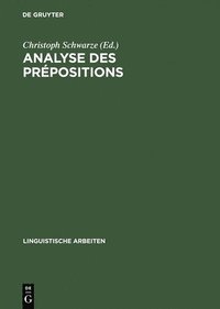bokomslag Analyse Des Prpositions