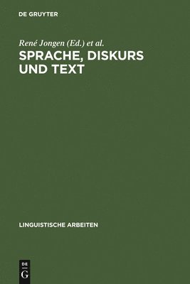 René Jongen, Sabine De Knop, Peter H Nelde, Marie-Paule Quix - Sprache, Diskurs und Text, Inbunden