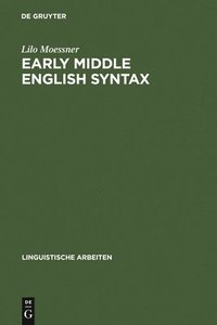 bokomslag Early Middle English Syntax