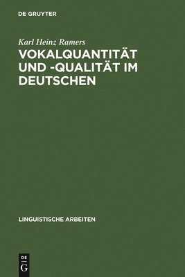 Vokalquantitt Und -Qualitt Im Deutschen 1