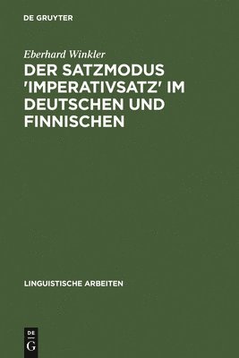 bokomslag Der Satzmodus 'Imperativsatz' Im Deutschen Und Finnischen