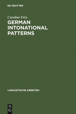 bokomslag German intonational Patterns