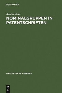 bokomslag Nominalgruppen in Patentschriften