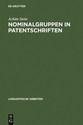 bokomslag Nominalgruppen in Patentschriften