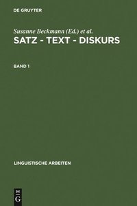 bokomslag Satz - Text - Diskurs. Band 1