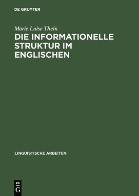 bokomslag Die informationelle Struktur im Englischen