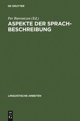 bokomslag Aspekte der Sprachbeschreibung