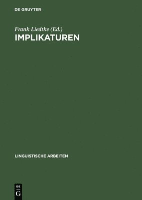 Frank Liedtke - Implikaturen, Inbunden
