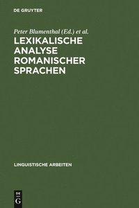 bokomslag Lexikalische Analyse romanischer Sprachen