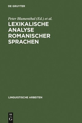 bokomslag Lexikalische Analyse romanischer Sprachen