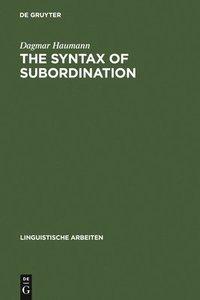 bokomslag The Syntax of Subordination