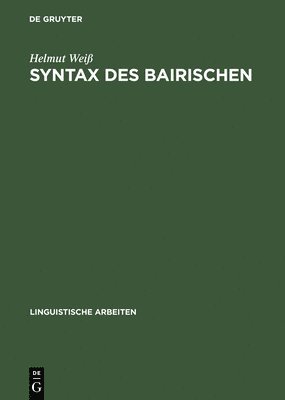 bokomslag Syntax des Bairischen