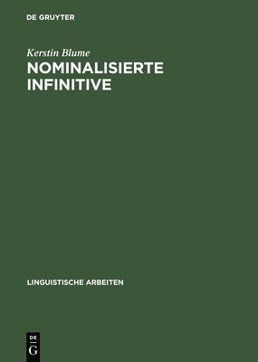 bokomslag Nominalisierte Infinitive