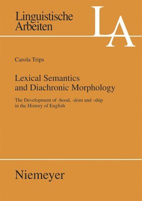 Lexical Semantics and Diachronic Morphology 1