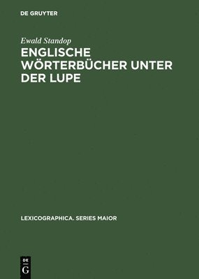 Ewald Standop - Englische Wörterbücher unter der Lupe, Inbunden