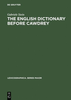The English Dictionary before Cawdrey 1