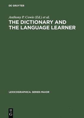 The dictionary and the language learner 1