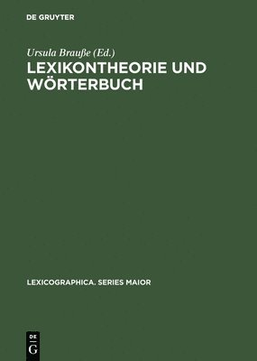 Lexikontheorie und Wrterbuch 1