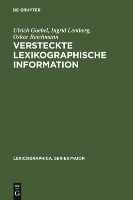 bokomslag Versteckte lexikographische Information