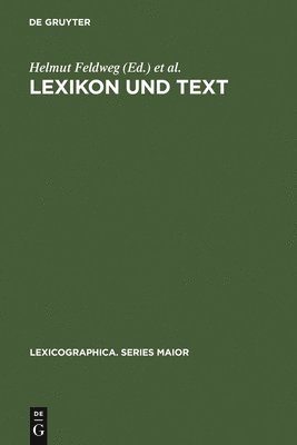 bokomslag Lexikon und Text