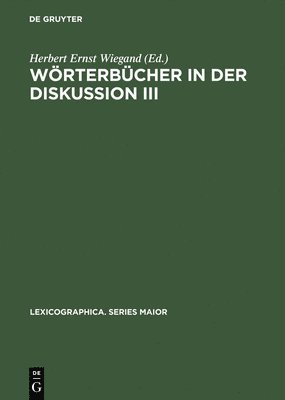 bokomslag Wörterbücher in der Diskussion III