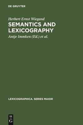 bokomslag Semantics and Lexicography