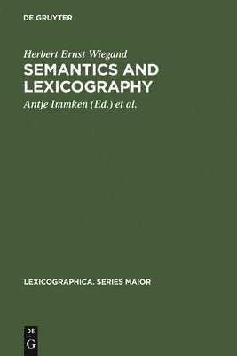 Semantics and Lexicography 1