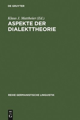 bokomslag Aspekte der Dialekttheorie