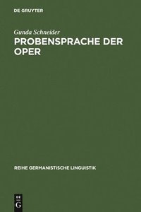 bokomslag Probensprache der Oper