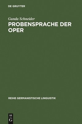 bokomslag Probensprache der Oper